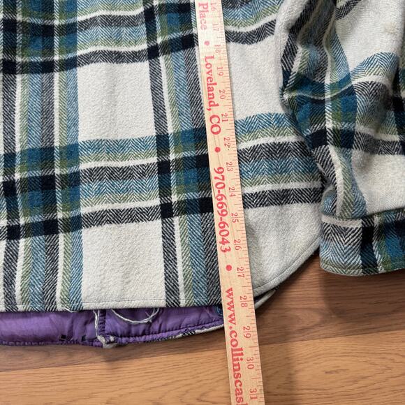 Men's Vintage 70's Matt Andrews Heavyweight Snap Wool Flannel Jacket Sz Medium - Picture 10 of 11